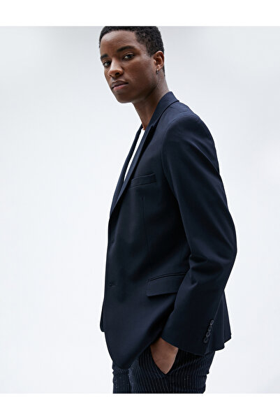 Koton Blazer Ceket Düğme Detaylı Dar Kesim