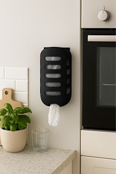 Saban Siyah Plastik Poşetlik Saklama ve Düzenleme Kutusu