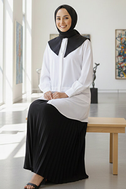 benguen 2068 Модель Біла сорочка з гострим коміром