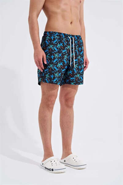 Machinist Men's Crabs Short Swim Trunks Black