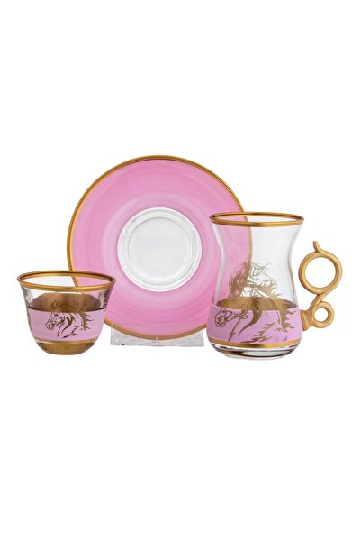 HIC 18-Piece Glass Tea And Coffee Set