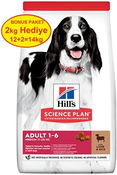 Hill's Hill’s SCIENCE PLAN Adult Medium Lamb & Rice Orta Irk Kuzulu Yetişkin ...