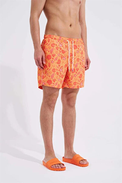 Machinist Ανδρικό σορτς Sea Shell κίτρινο