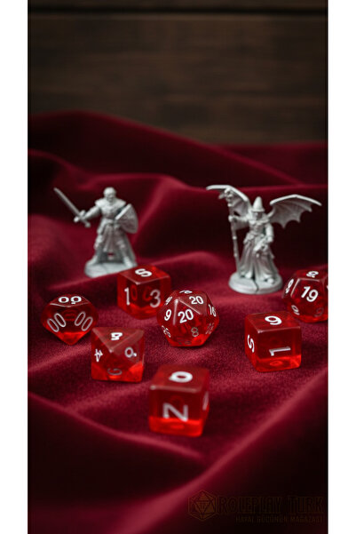 Decour Home Zar Seti Şeffaf Kırmızı