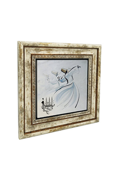 Sadrazam Tablou din piatră naturală Semazen cu imprimeu 25cm x 25cm |   KRT-72