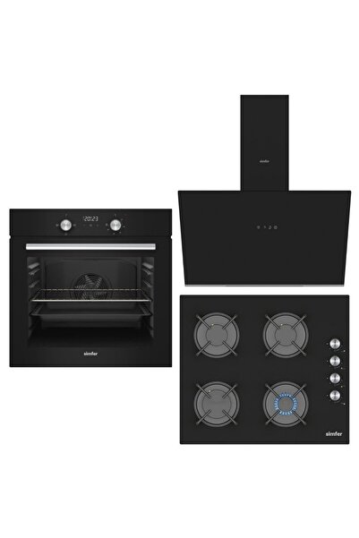 Simfer Dijital Siyah 3'Lü Ankastre Set (8203 - 3046 - 8721)
