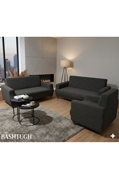 BASHTUGH TİCARET Set de huse pentru canapea 4 piese 3 3 1 1 Jacquard elastic elastic rezistent la pete, lavabil husă pentru canapea extensibilă