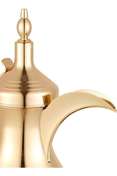 ALSAIF Saif 1-liter stainless steel electric coffee pot with digital display, gold color