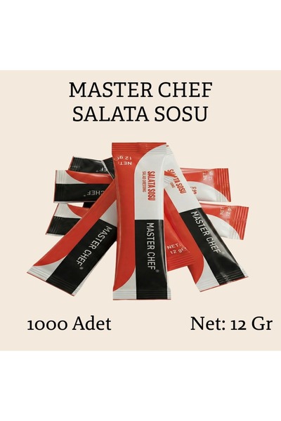 Masterchef 12 gr Ekşili(Salata) Sos 1000 Adet