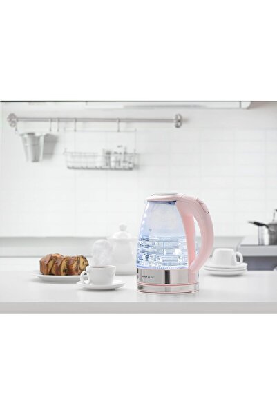 ALSAIF Electric Glass Kettle With LED Light 1.7Liter 2200W