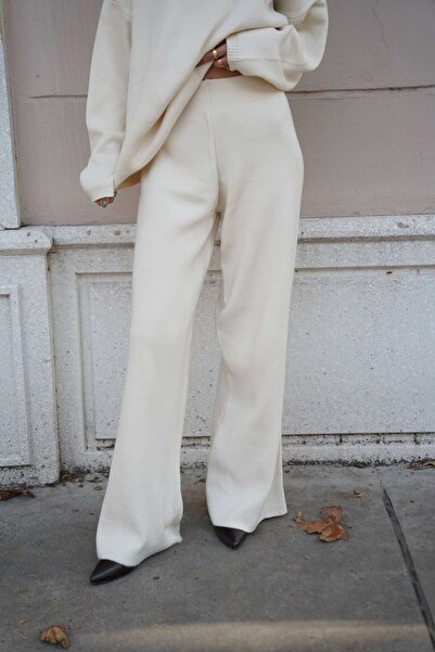 KHOLE Beige Knitwear Sweater Set