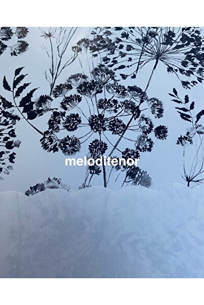 polset Lined, Non-Slip, Modern Anthracite Cipso Floral Easy-To-Wipe Pvc Round Oilcloth Tablecloth