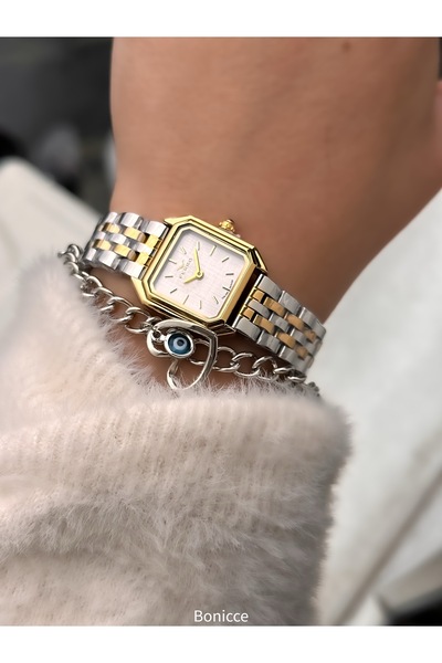 FERRO Şık Kutuda, Gümüş Çelik Kordon, Mini Kasa, Vıp Seri Kadın Kol Saat Bileklik Hediyeli