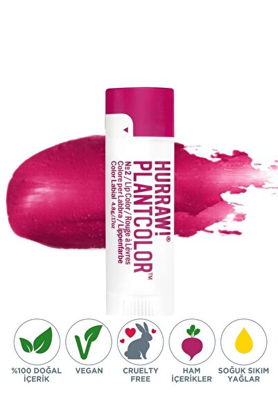 Hurraw Plantcolor No2 Dudak Renklendirici 4.8gr