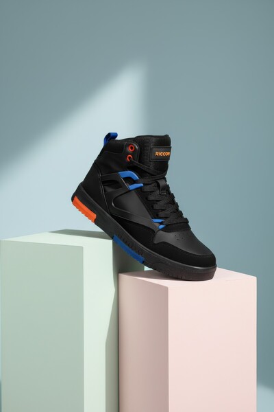 Riccon Men's Comfort Sneaker Boots 001263 Black Saks