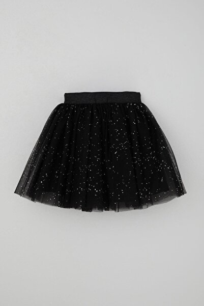 Breeze Φούστα Tutu για κορίτσια με λεπτομέρειες με σπανία, ηλικία 5-10 ετών, μαύρο