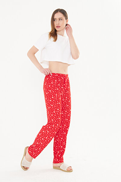 masso Red Snowy Ayan Suede Sweatpants