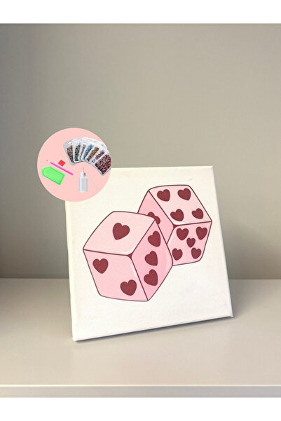 YADA Kalpli Zar - Rhinestone Kit, Diamond painting, Kristal Taş Yapıştırma 20x20 Kanvas