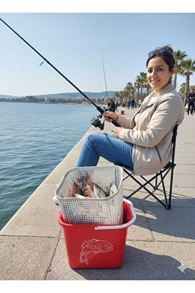DEEMBRO Süzgeçli Balıkçı Kovası 10 Litre Fishack Süzgeçli Balıkçı Kovası Fishack Balık Koyma Kovası