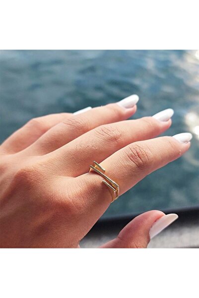 FasekGold Gümüş Yüzük - Z Tasarım Taşsız 925 Ayar Gümüş Yüzük