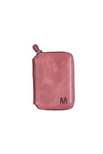 MFT Leather Design LOTUS HAKİKİ DERİ UNISEX CÜZDAN TİGUAN AÇIK BORDO1616)