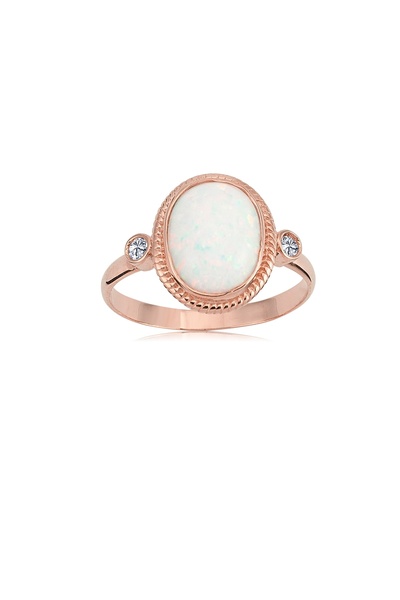FasekGold Gümüş Yüzük - Vintage Opal Taşlı 925 Ayar Gümüş Yüzük-Otantik Opal ...