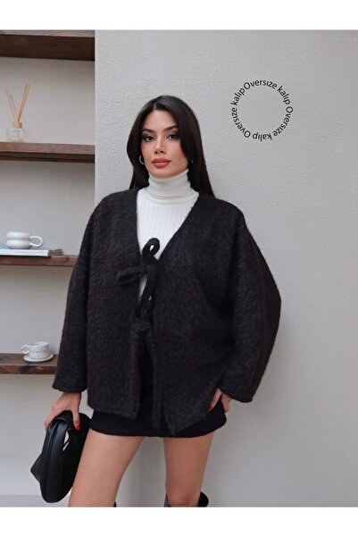 ESRAHELVACI Çift Bağcıklı Kırçıllı Ceket