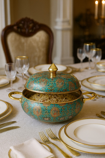 Dania حافظة طعام هندية الصنع بألوان وتصميم أنيق، سعة 5 لتر