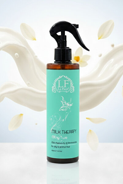 LF Lafune كريم العناية بالشعر ثنائي المرحلة من ميلك ثيرابي – سهل التمشيط ومضا...
