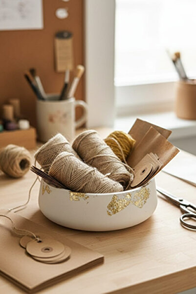 Lumihome Beton Çok Amaçlı Derin Kase Sukulent Saksısı Dekoratif Sunum Tepsisi...