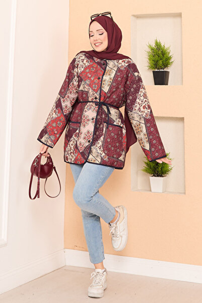 EBRUTESETTÜR Bohemian Quilted Jacket with Pocket Detail -18