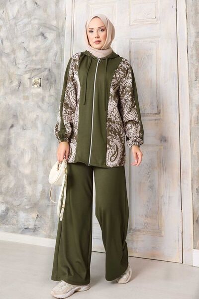 EBRUTESETTÜR Pattern Paneled Hooded Soft Suit