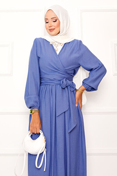 EBRUTESETTÜR Side-Tie Bolero and Skirt Set Indigo