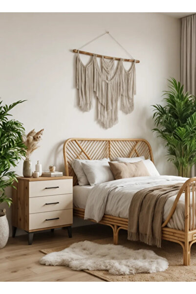 Dienni Hyperion Komodin 3 Çekmeceli 60x44x64 Çam-Aytaşı