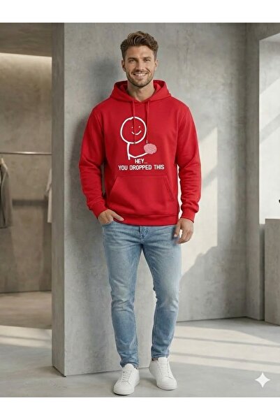 Trendy Sun هودي رجالي عالي الجودة مطبوع عليه عبارة 'Hey... Bunu Düşurdın' على...