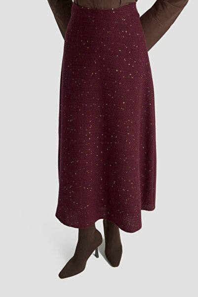 Armine TREND New Season Belted Pulu Vest and Pulu Skirt with Zippered Waist Lined Skirt Top and Bottom Set