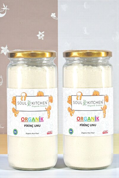Soul Kitchen Organik Ürünler Organik Sertifikalı Pirinç Unu Cam Kavanoz 300 g...