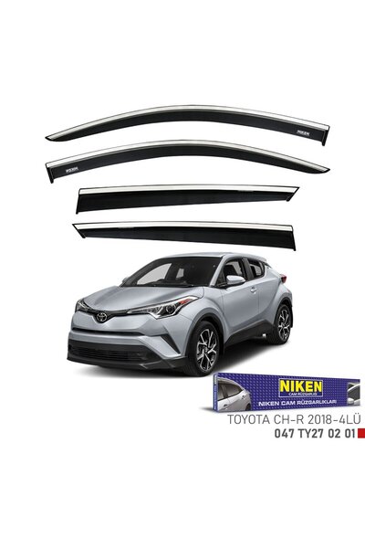 Niken Toyota chr cam rüzgarlığı kromlu 2018 / 2024