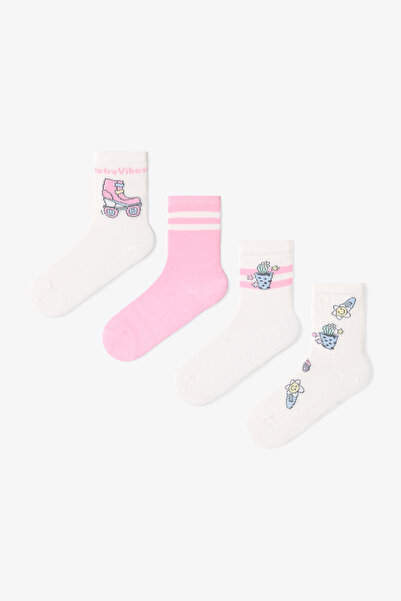 Penti Multicolored Girl's Retro Vibes 4-Piece Socks