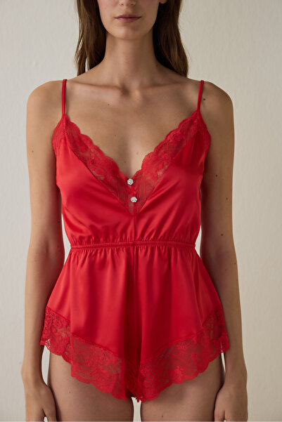Penti Red Satin Teddy