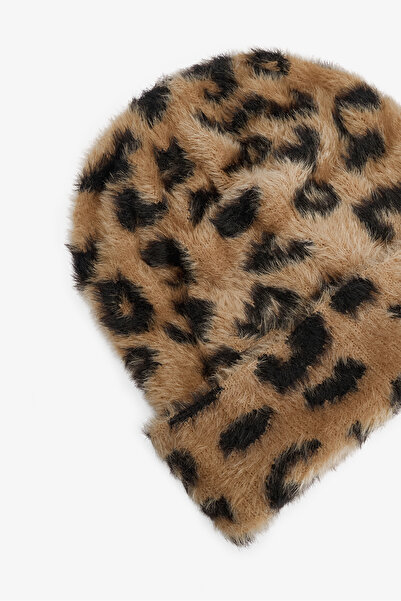 Penti Leopard Patterned Soft Textured Beanie