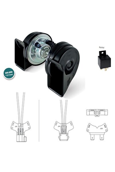 Genel Markalar FIAMM FİAMM DADAT KORNA 12V TAKIM+ROLE FORD+FİAT+VW EM