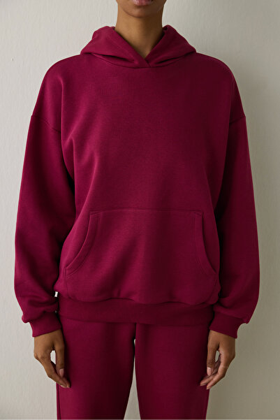 Penti Purple Hooded Oversize Sweatshirt