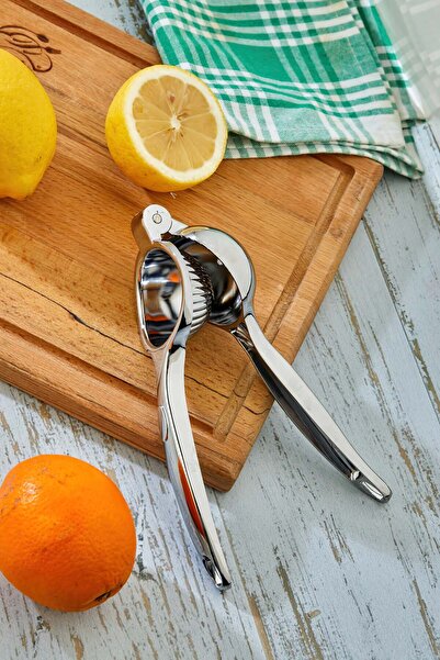 Milenay Professional Chrome Lemon Squeezer - Premium Stainless Steel Citrus Juicer