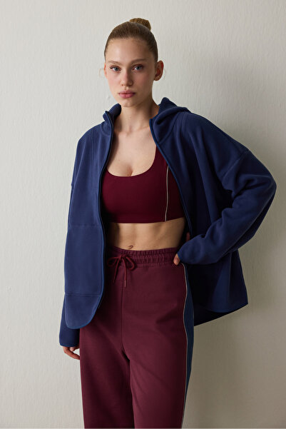 Penti Indigo Thermal Effect Oversize (Loose Fit) Fleece Jacket