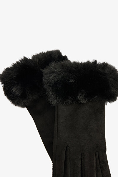 Penti Black Romina Faux Suede Gloves