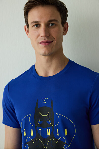 Penti Herren-Pyjama-Set mit Batman-Slogan