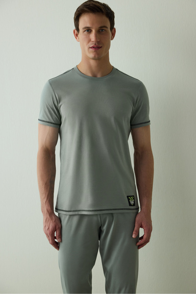 Penti Férfi utcai hosszú ujjú pamut pizsama szett