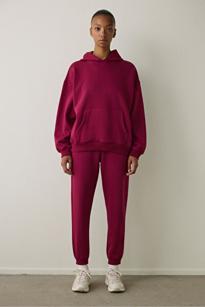 Penti Purple Hooded Oversize Sweatshirt