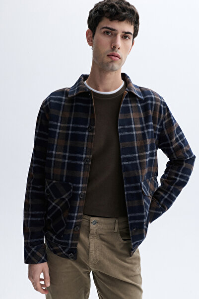 Mudo سترة كاجوال من مزيج الصوف المنسوج